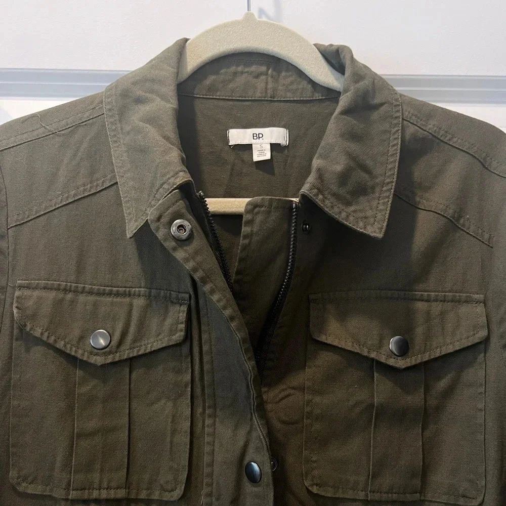 BP Utility Jacket Army Green Barn Jacket Outdoors Forest Woods Gorpcore Military - Picture 3 of 8